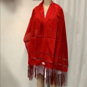 Red rebozo Mexican rebozo